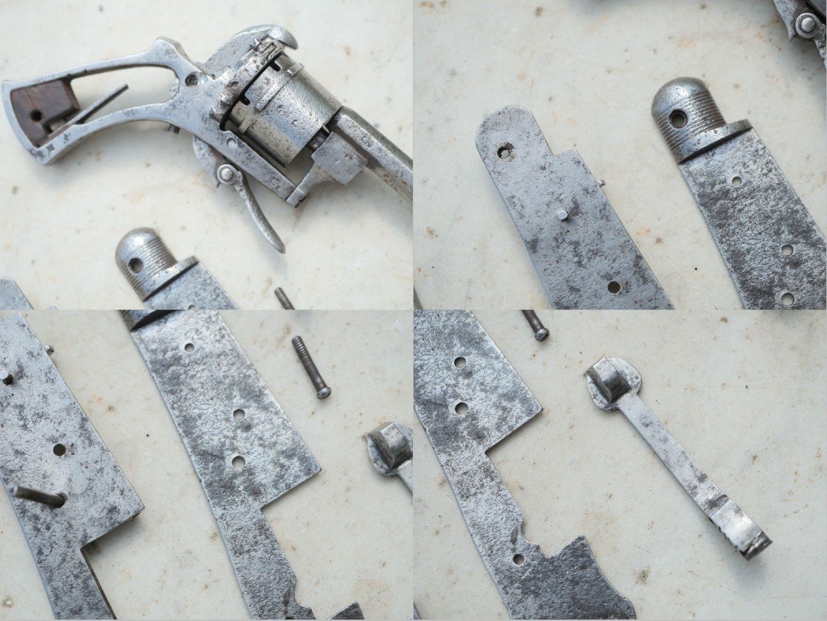 Couteau Revolver - Couteau Pliant Fabricant Sb Calibre 5mm Broche - XIX Ième - Cab24cop002-photo-4