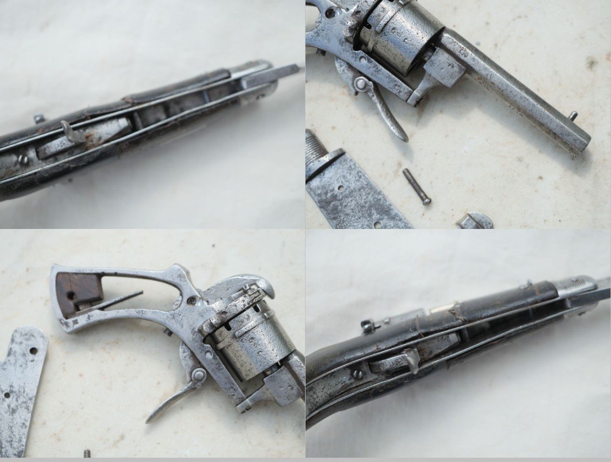 Couteau Revolver - Couteau Pliant Fabricant Sb Calibre 5mm Broche - XIX Ième - Cab24cop002-photo-6