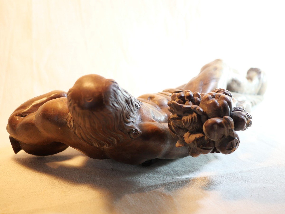  Sculpture Française En Bois d'Achéloos Ou De Nilus XVII Ou XVIII Ième Siècle - Ref Mag24scu001-photo-4
