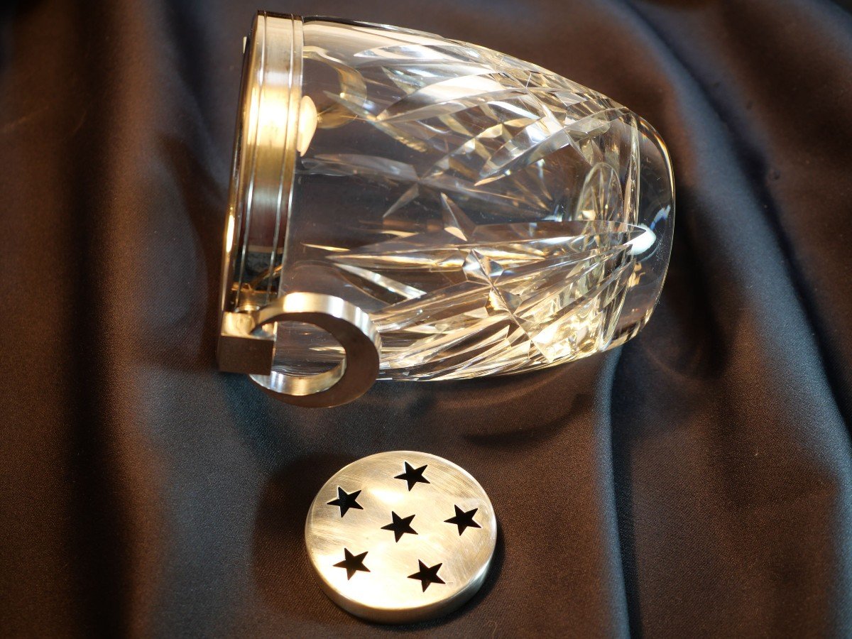 Crystal Ice Bucket With Crescent Handles 60s/70s - Ref Sdb24sea001-photo-6