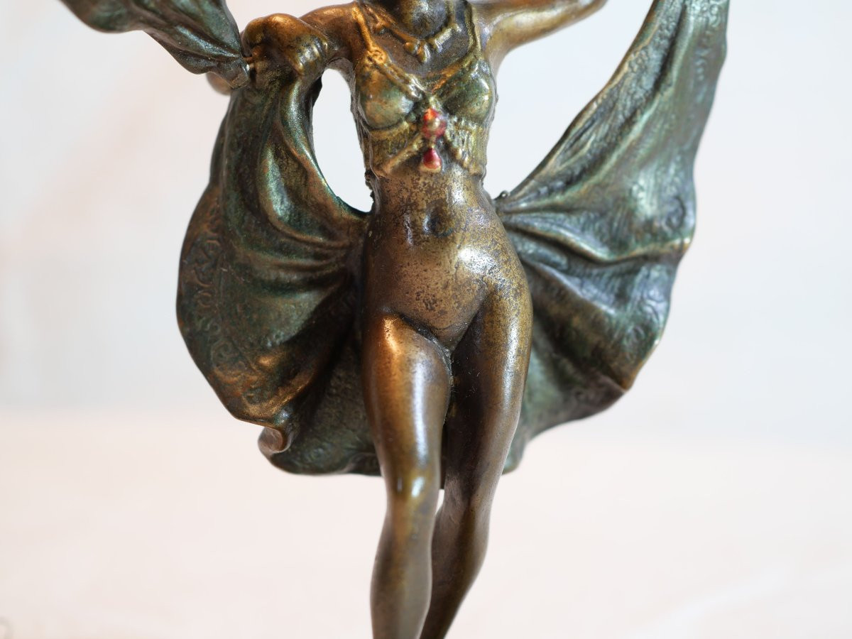Erotica - Vienna Bronze XIX Franz Xavier Bergmann (1861-1936) Oriental Dancer Per25bzv002-photo-2