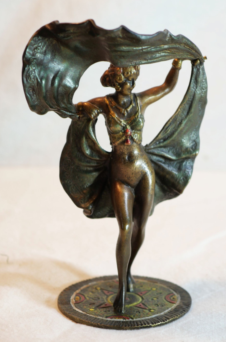 Erotica - Vienna Bronze XIX Franz Xavier Bergmann (1861-1936) Oriental Dancer Per25bzv002