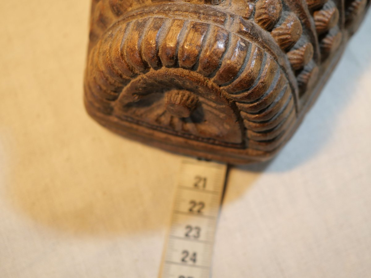 Sabot étrier en bois sculpté amazone normande XIX LIS25ETR001-photo-7