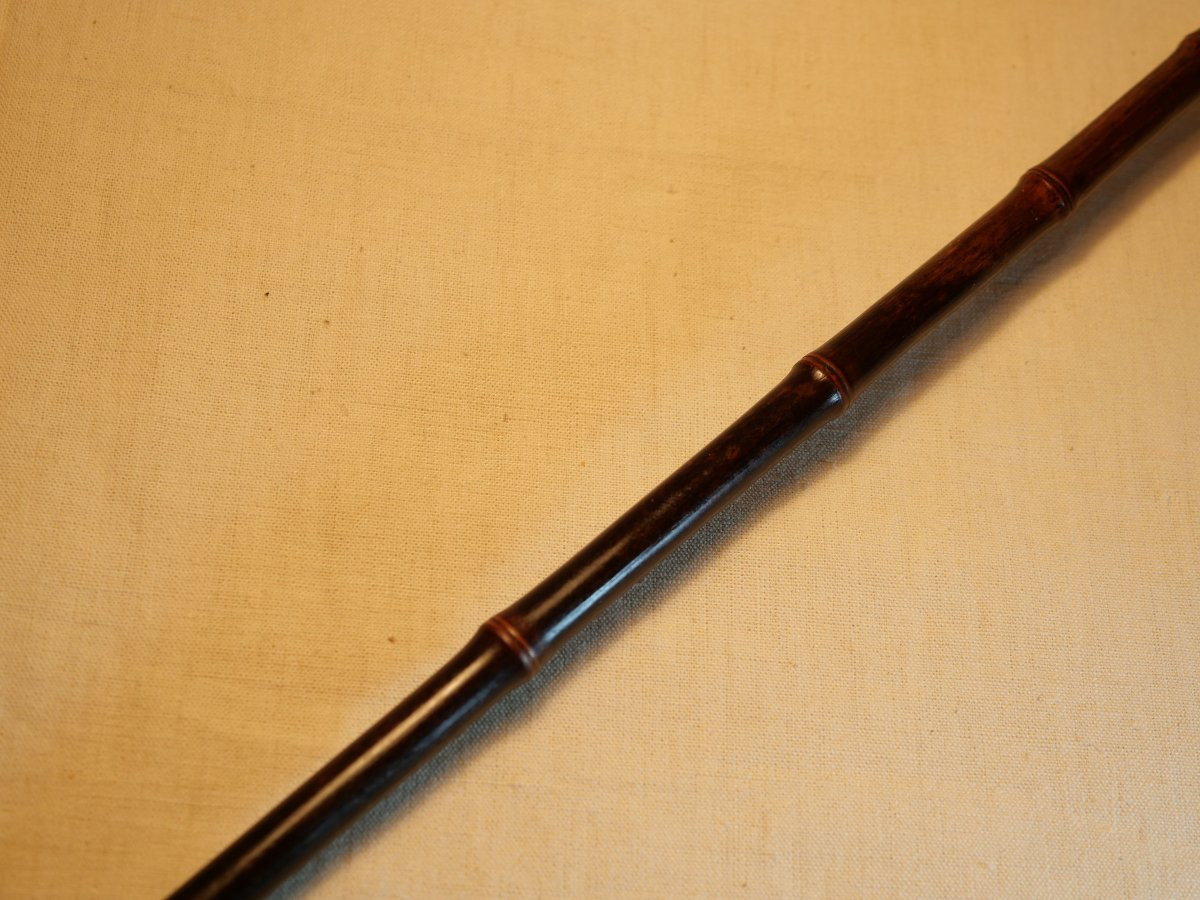 Fine Canne de dandy à pommeau de tête d’oiseau en métal doré XIX SDC24CAN002-photo-7