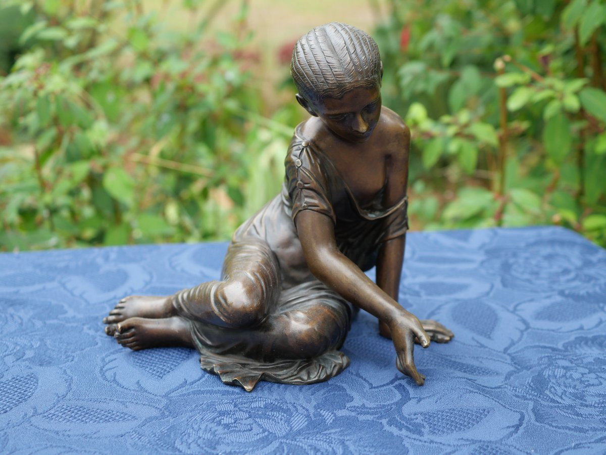 Statuette en bronze LA JOUEUSE D'OSSELETS Pradier XIX - BEA25BRO001-photo-2