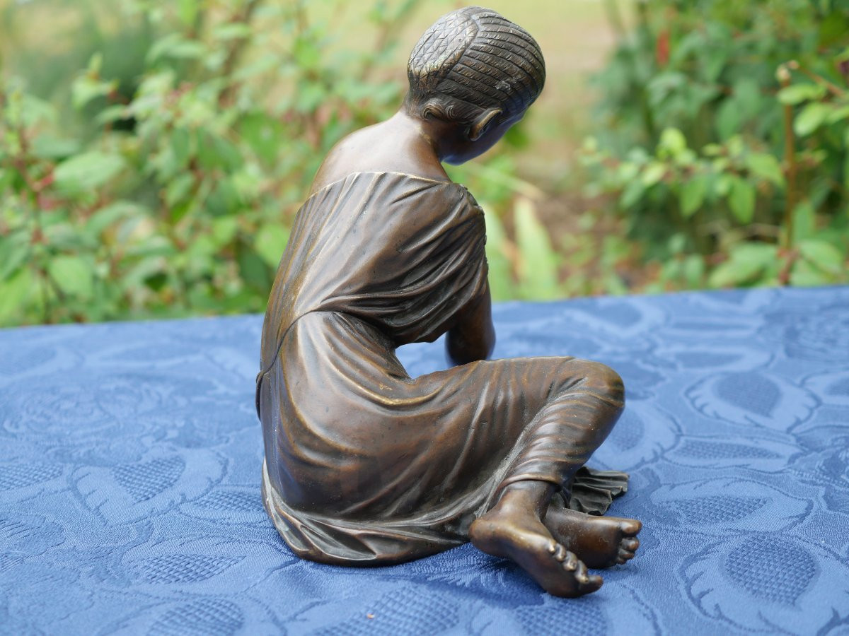 Statuette en bronze LA JOUEUSE D'OSSELETS Pradier XIX - BEA25BRO001-photo-1