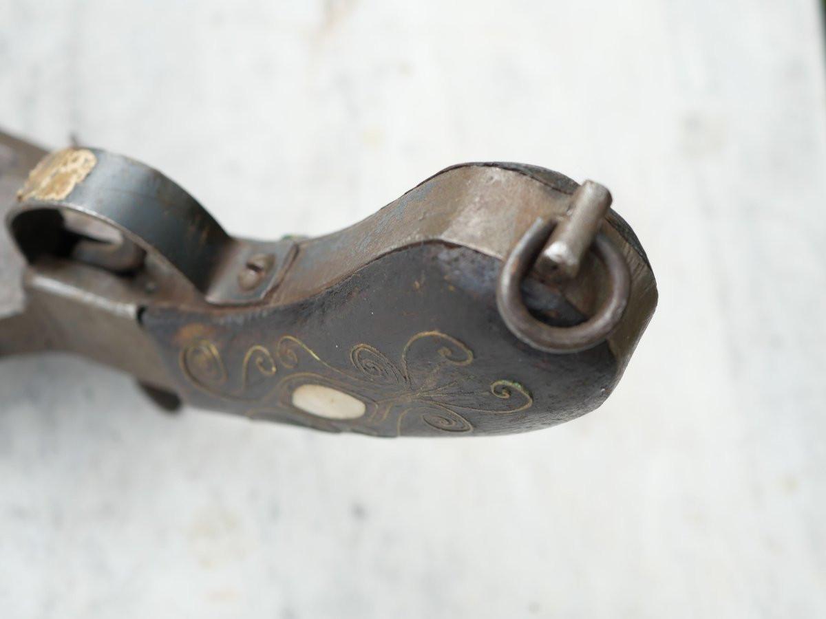 pistolet de marine pied de canard contre les mutineries -  éventail à 4 canons - PRN25PIS003-photo-3