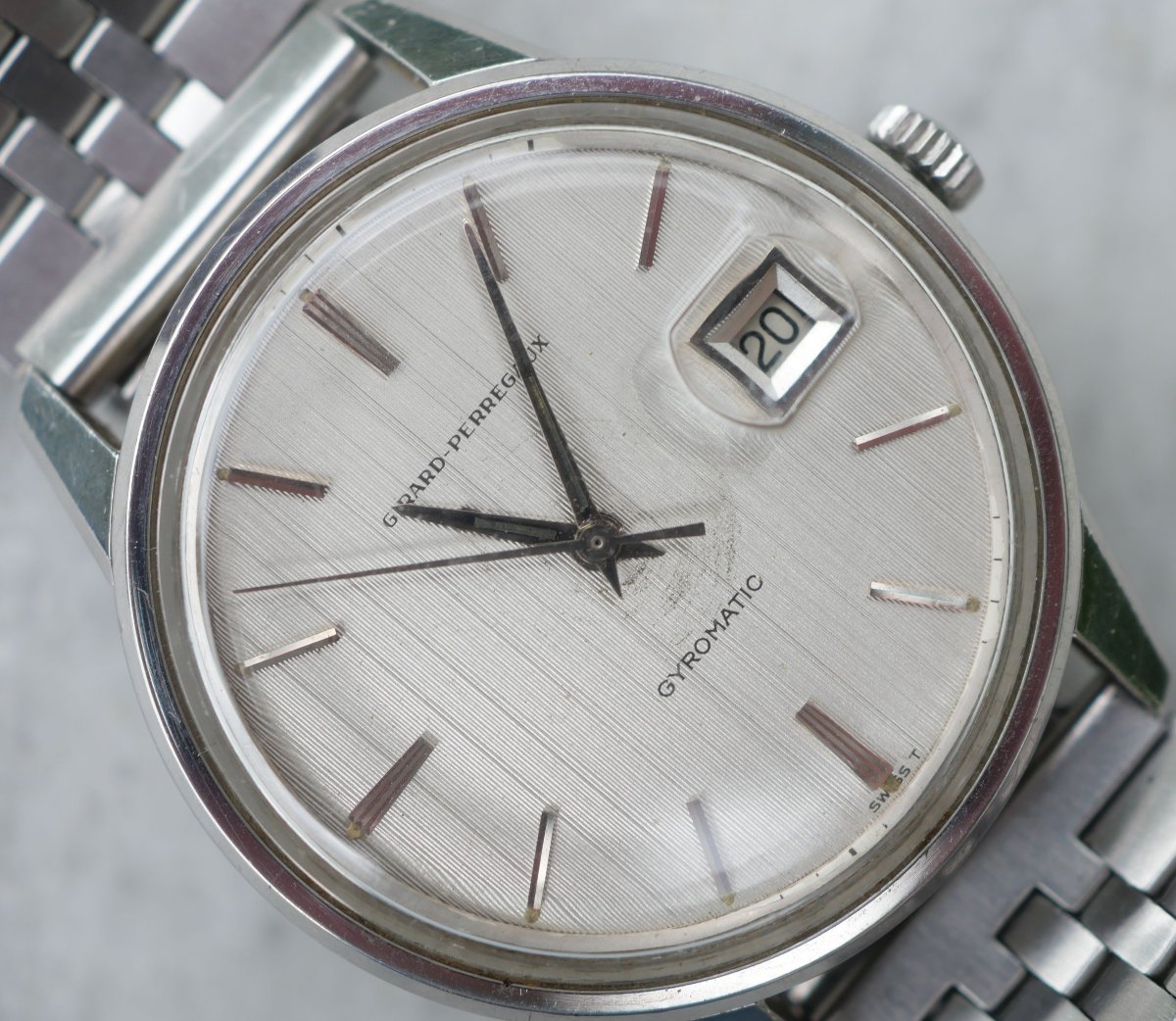 Girard Perregaud Gyromatic Automatic Men's Wristwatch From The 60s - Lbv24gyr001-photo-4