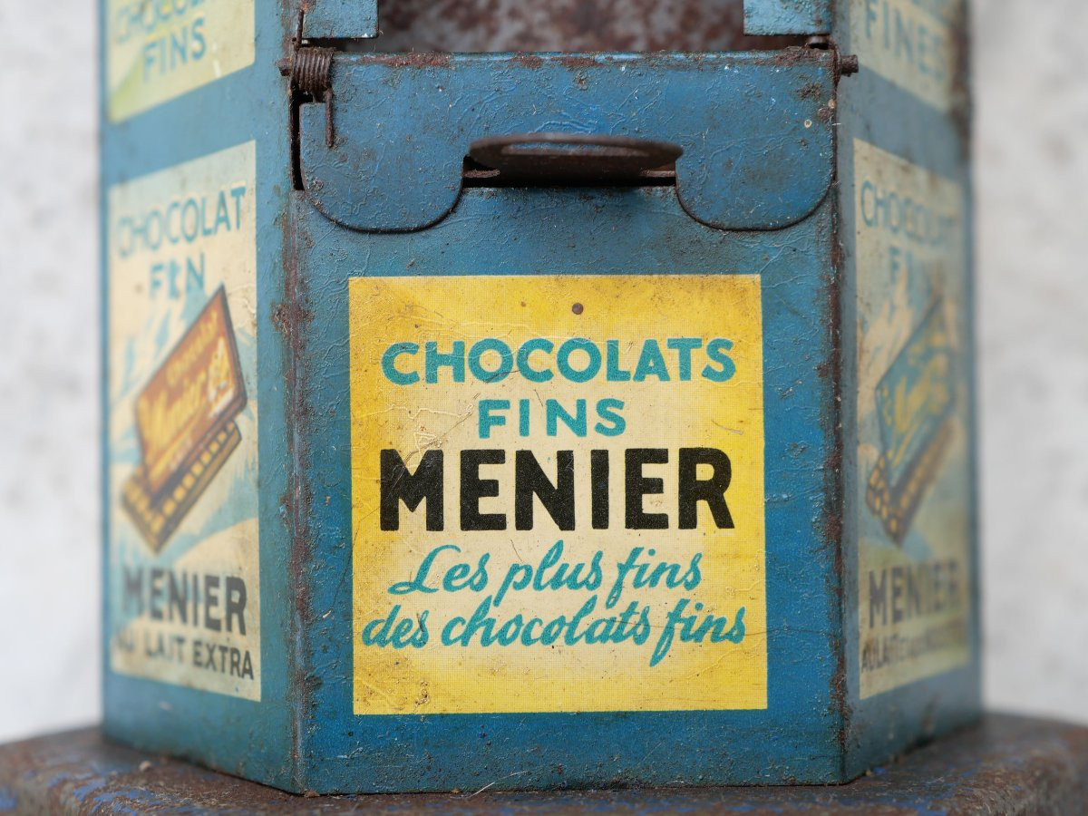 Colonne MORRIS distributeur tablettes chocolat MENIER à pièces COU25MEU001-photo-5