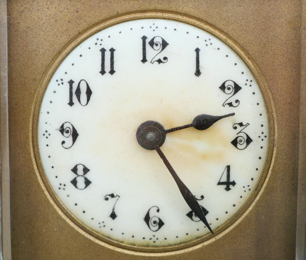 19th Century Brass Officer's Or Travel Clock - Lis25off001-photo-3