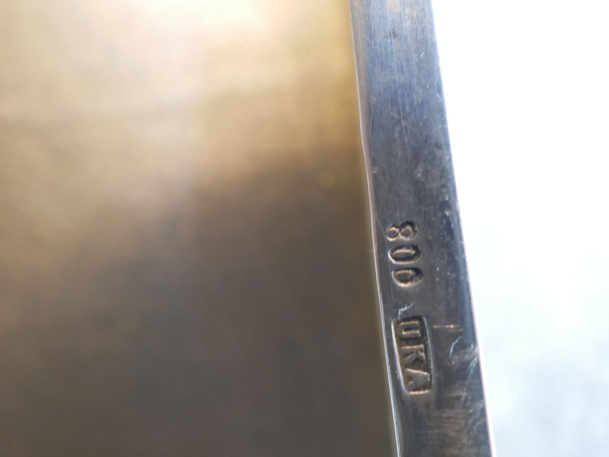 Silverware Cigarette Case Reward Club Oars Raguhn 1927 Silver Uka 800 -photo-6