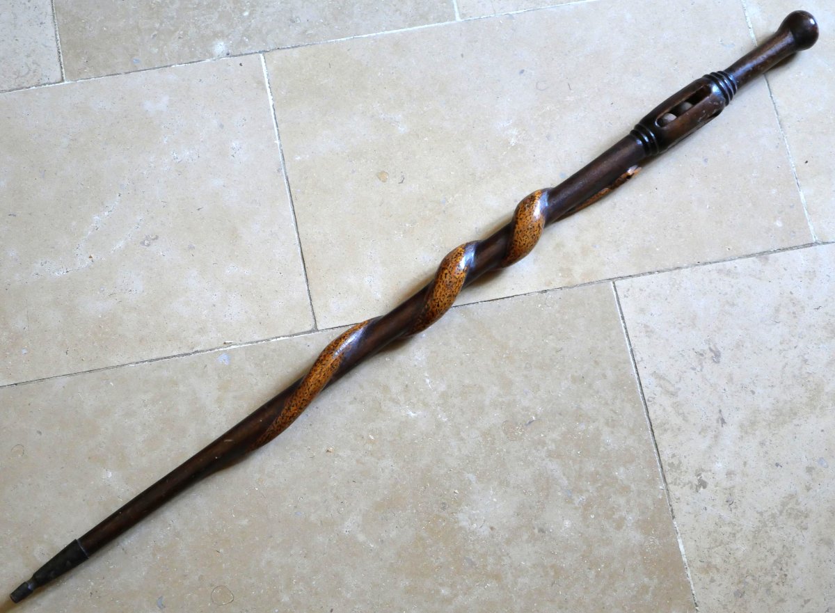 ARMEE FRANCAISE canne serpent à système - bâton de marche 14 18 - WWI -  OUB25CAN006-photo-2