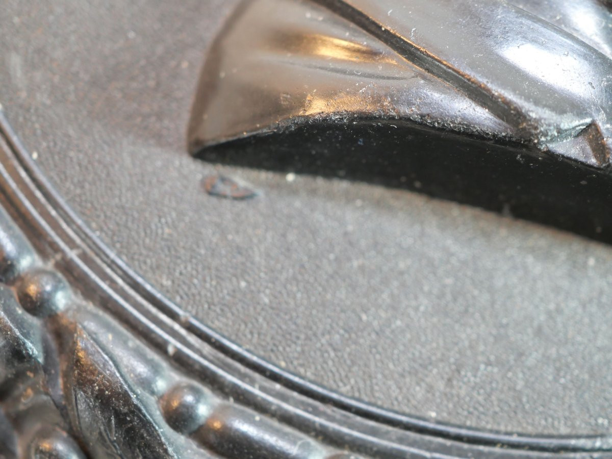 Grand médaillon XIX en bois durci Victor Hugo COU25HUG001 -photo-1