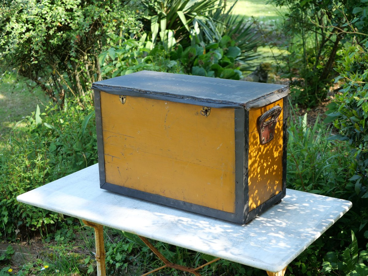 19th Century Marine Yellow Box Commissary Shipboard Administrative Management Cae25com001-photo-2