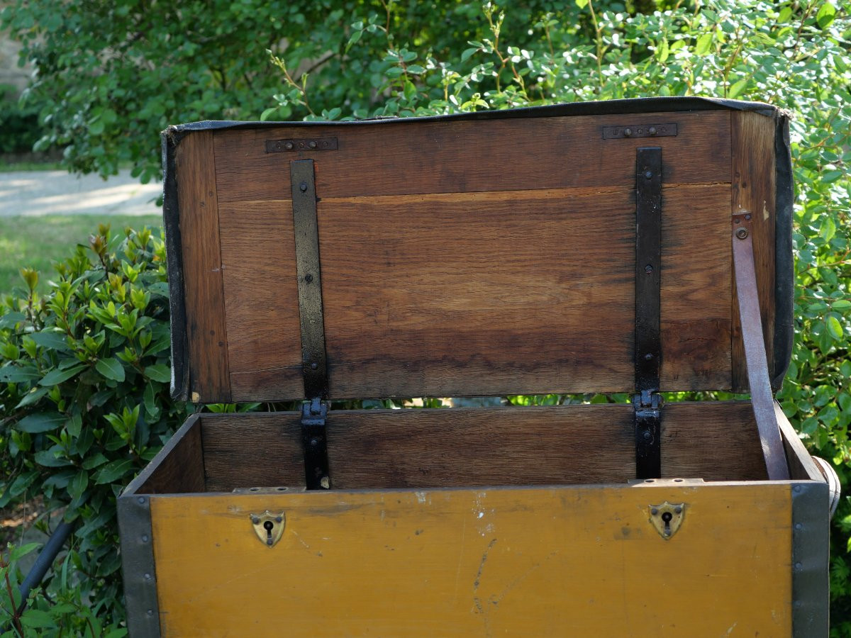 19th Century Marine Yellow Box Commissary Shipboard Administrative Management Cae25com001-photo-4