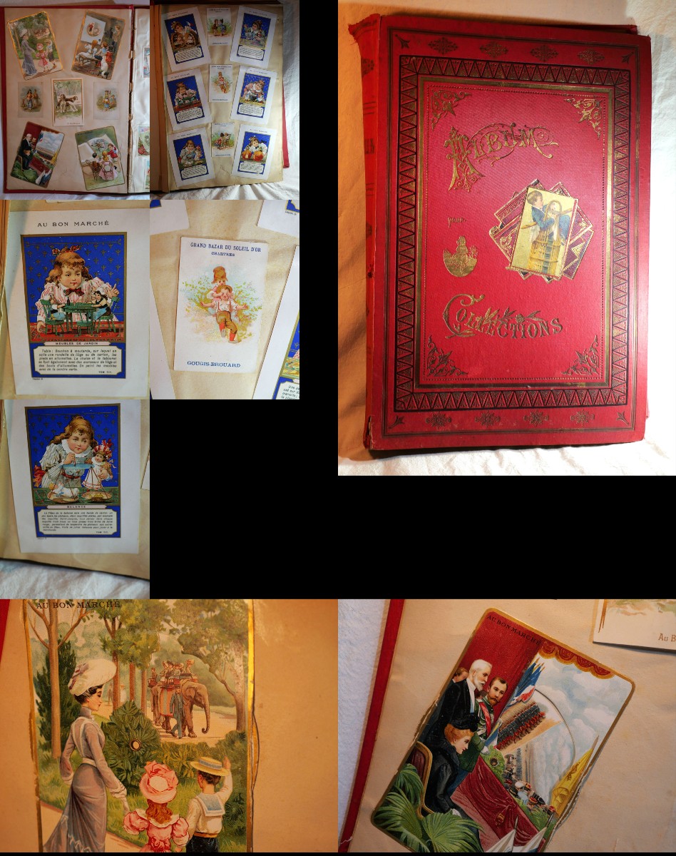 Album Collection Of Chromolithographed Images, Various Themes Including Rare Ones Sdc25img001