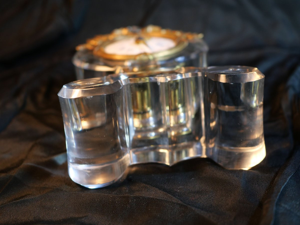 Pendule cristal mécanique Brunier XIXème -  fonctionnelle révisée -  BEA24BRU001-photo-3