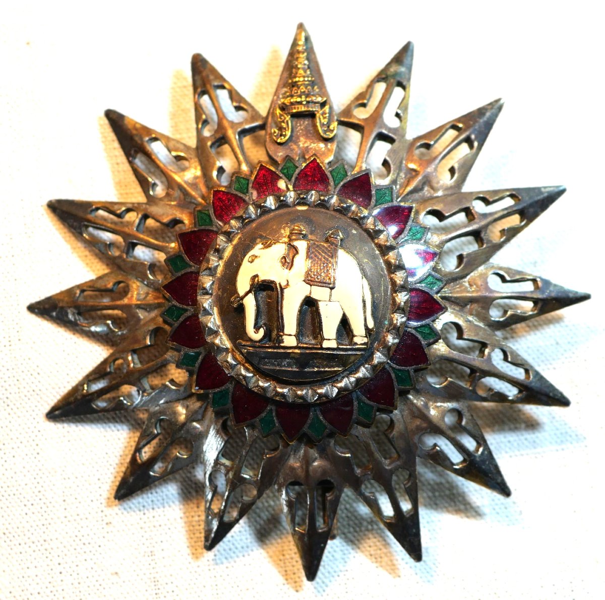 Commander Decoration Set, Order Of The White Elephant, Siam Superior Mission Bouvet Lis25elb001-photo-3