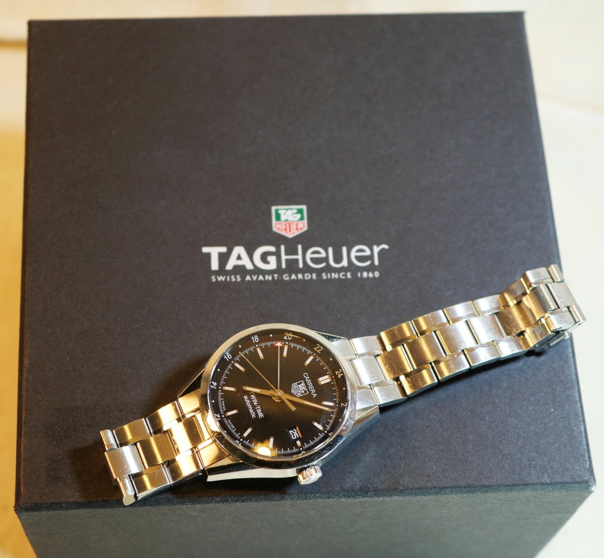 Tag Heuer Carrera Automatictwin-time – Wristwatch – Full Set – 2012 Crm25tag001-photo-2