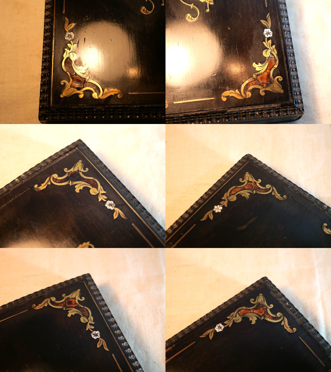 Beautiful Box For A Whist Card Game - 19th Century Marquetry - Ref Oui16wi001-photo-3