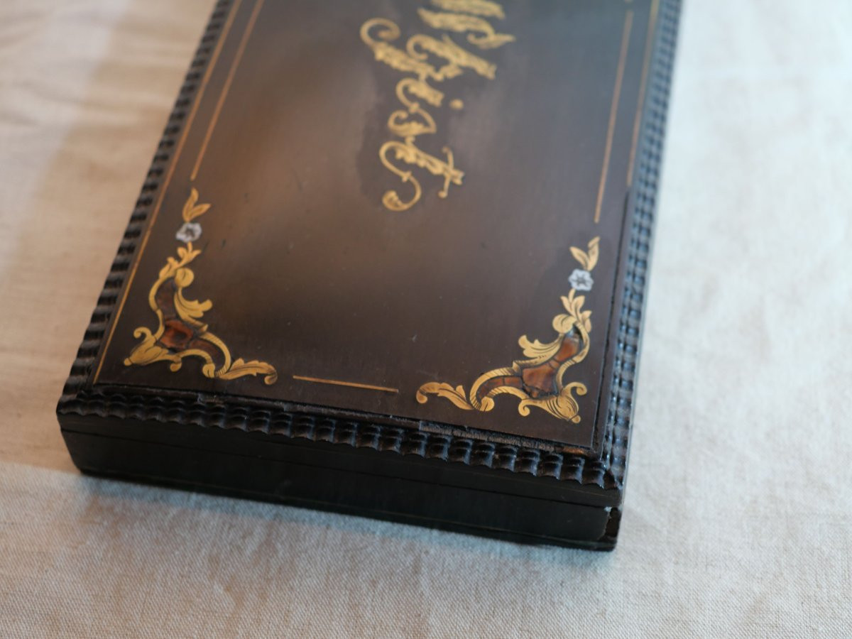 Beautiful Box For A Whist Card Game - 19th Century Marquetry - Ref Oui16wi001-photo-6
