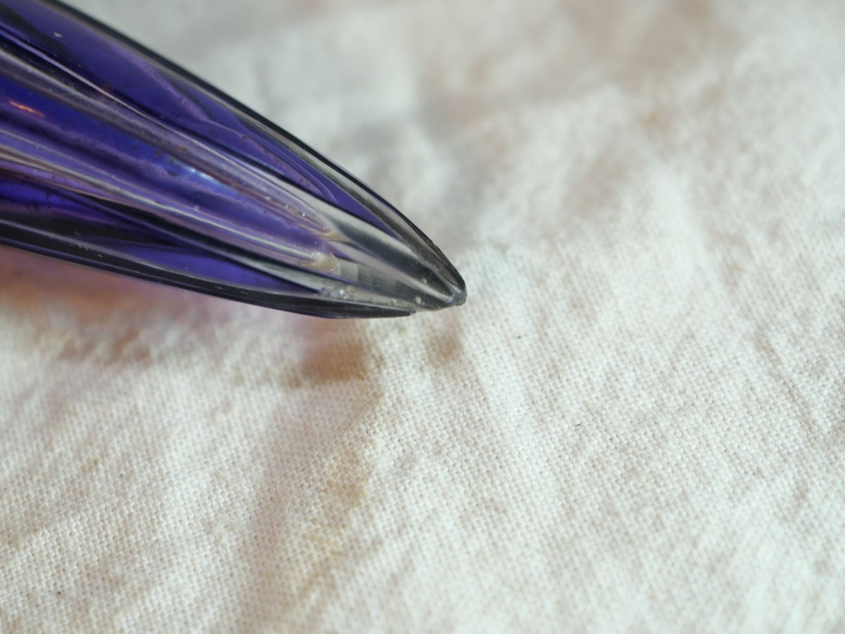 Automobilia - Blue Colored Crystal Car Flower Vase. H 14 Cm. Scn25vav001-photo-5