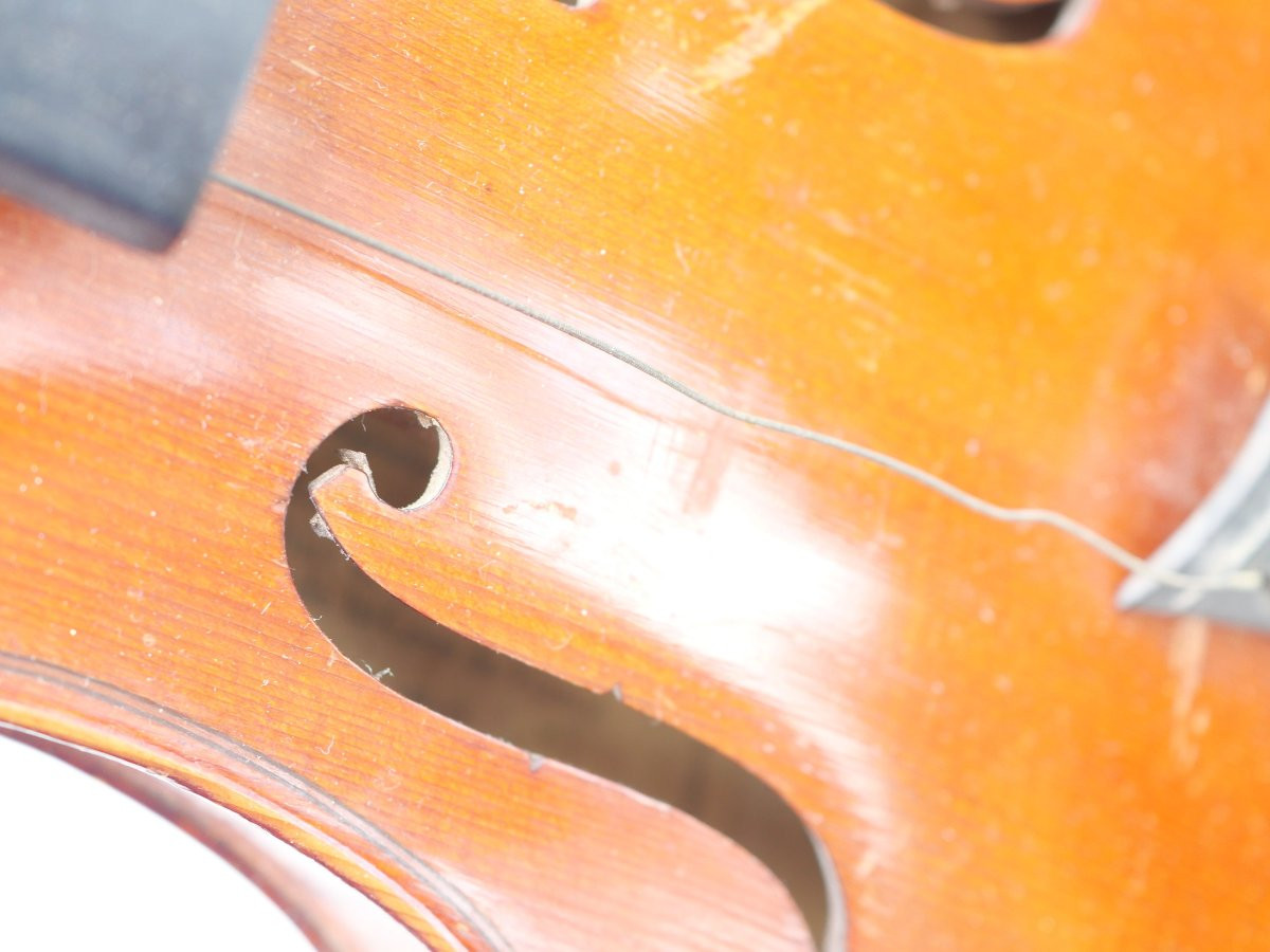 3/4 Size Mirecourt Bertholini Violin With Its Wooden Case - Her25vio001 -photo-2