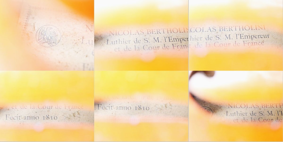 3/4 Size Mirecourt Bertholini Violin With Its Wooden Case - Her25vio001 -photo-6