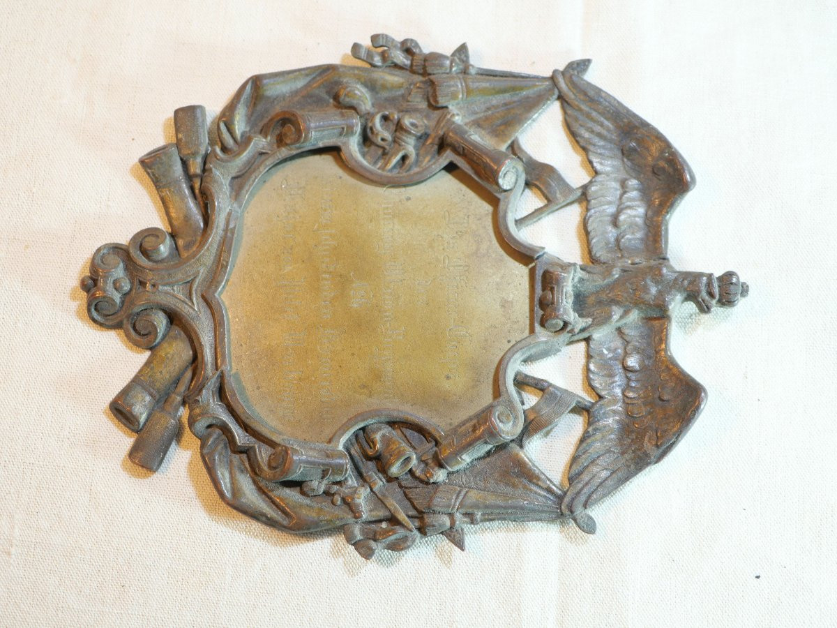 ALLEMAGNE - Plaque d'honneur Major von Pelet Narbonne  Thuring Ulanen Regiment n°6-photo-2