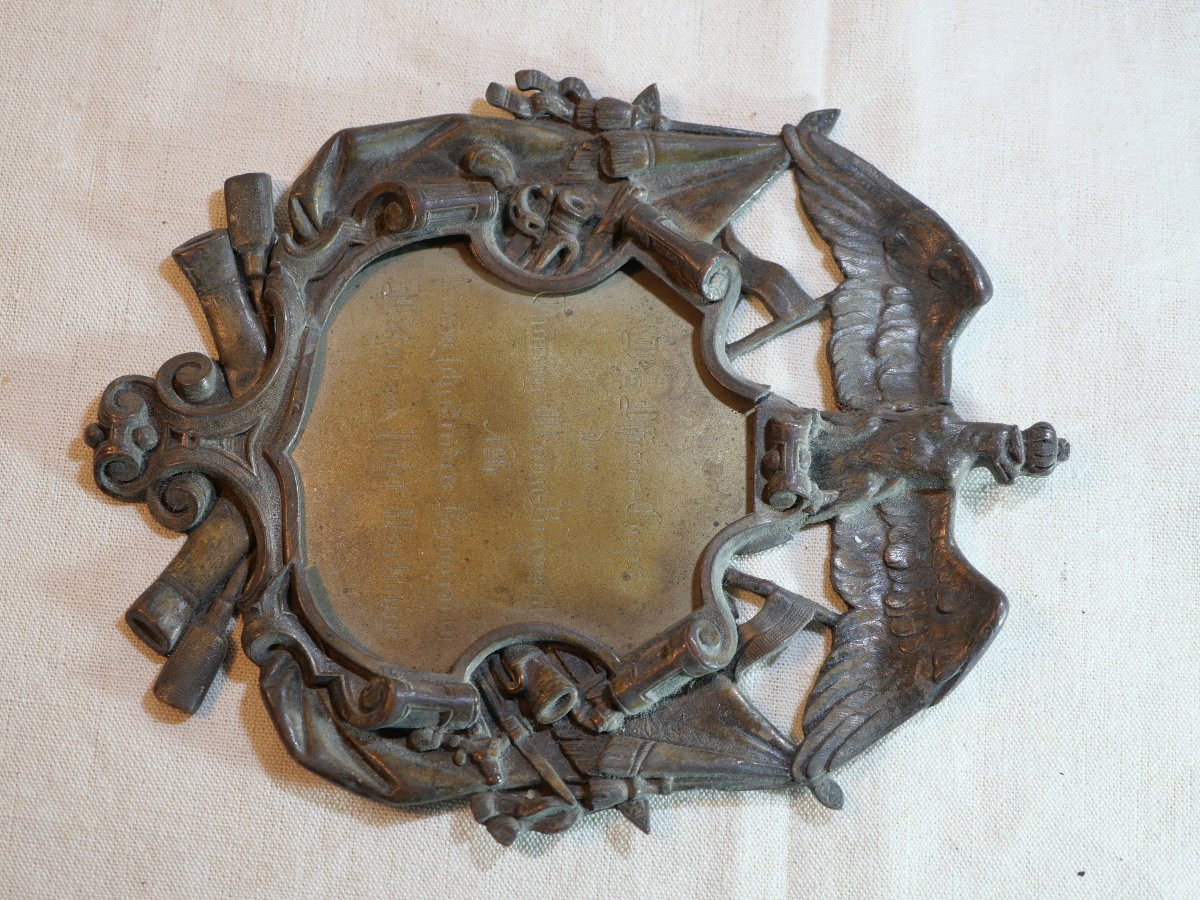 ALLEMAGNE - Plaque d'honneur Major von Pelet Narbonne  Thuring Ulanen Regiment n°6-photo-3