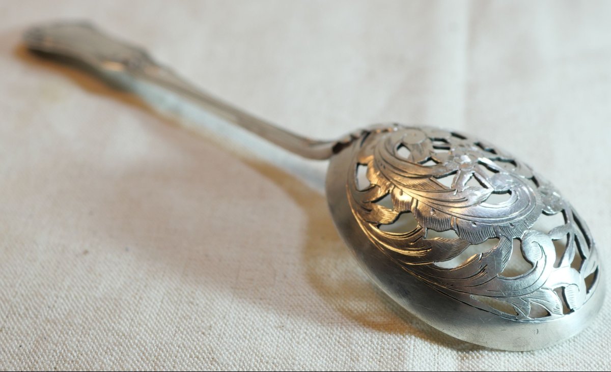 Cuillère saupoudreuse argent 38grammes Minerve VEUVE  COMPERE   SCH24SAU002-photo-4