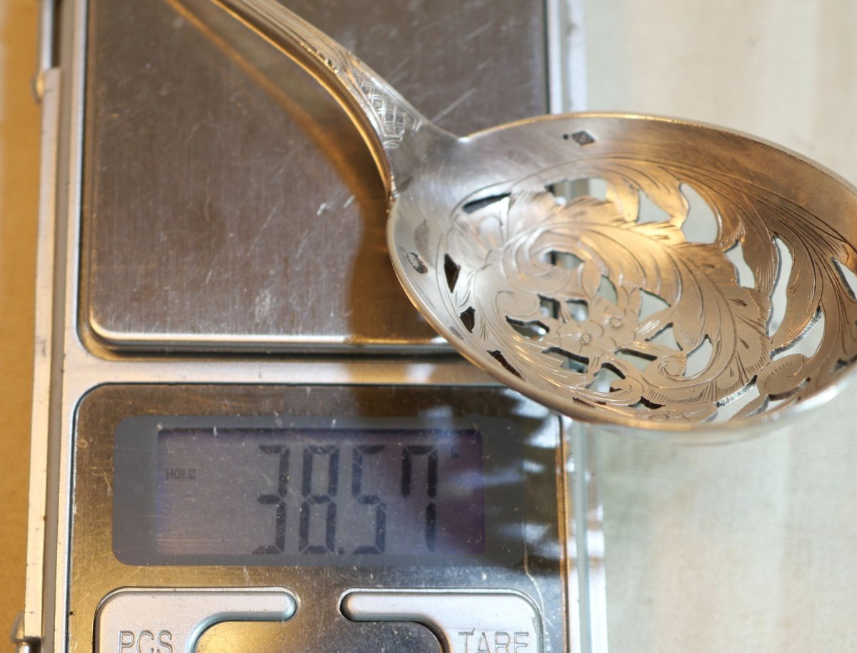 Cuillère saupoudreuse argent 38grammes Minerve VEUVE  COMPERE   SCH24SAU002-photo-8