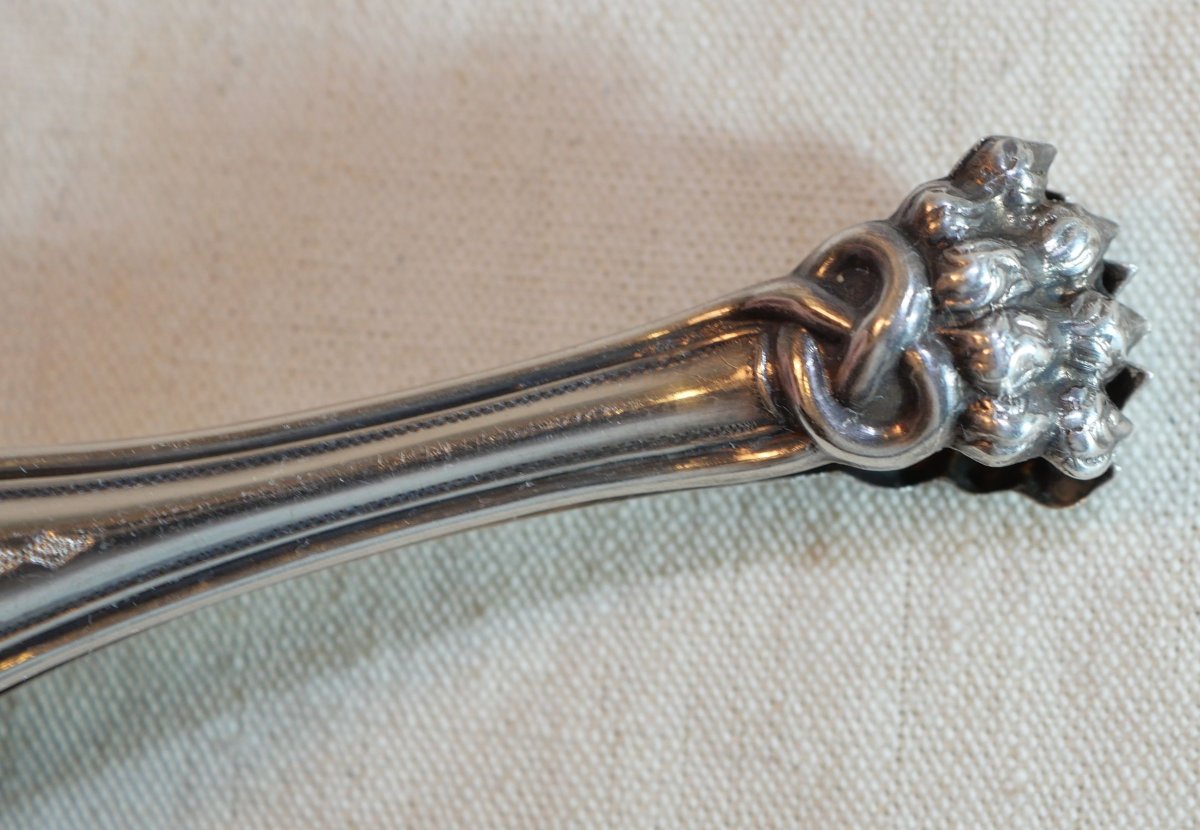 Pince à sucre argent  Minerve XIX BERTHIER poids 35,5 grammes SCH24PIN001-photo-4