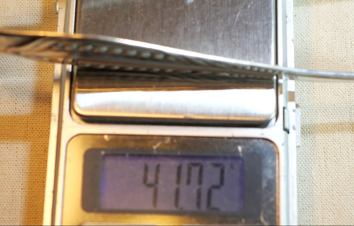 Solid Silver Sugar Tongs, Minerva Hallmark, Weight 41,73 Grams, Sch24pin001 -photo-6