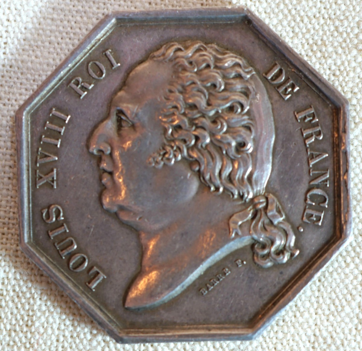 Solid Silver Token, General Insurance Company In Paris, Louis XVIII, 1818, 21g Sch24jet001