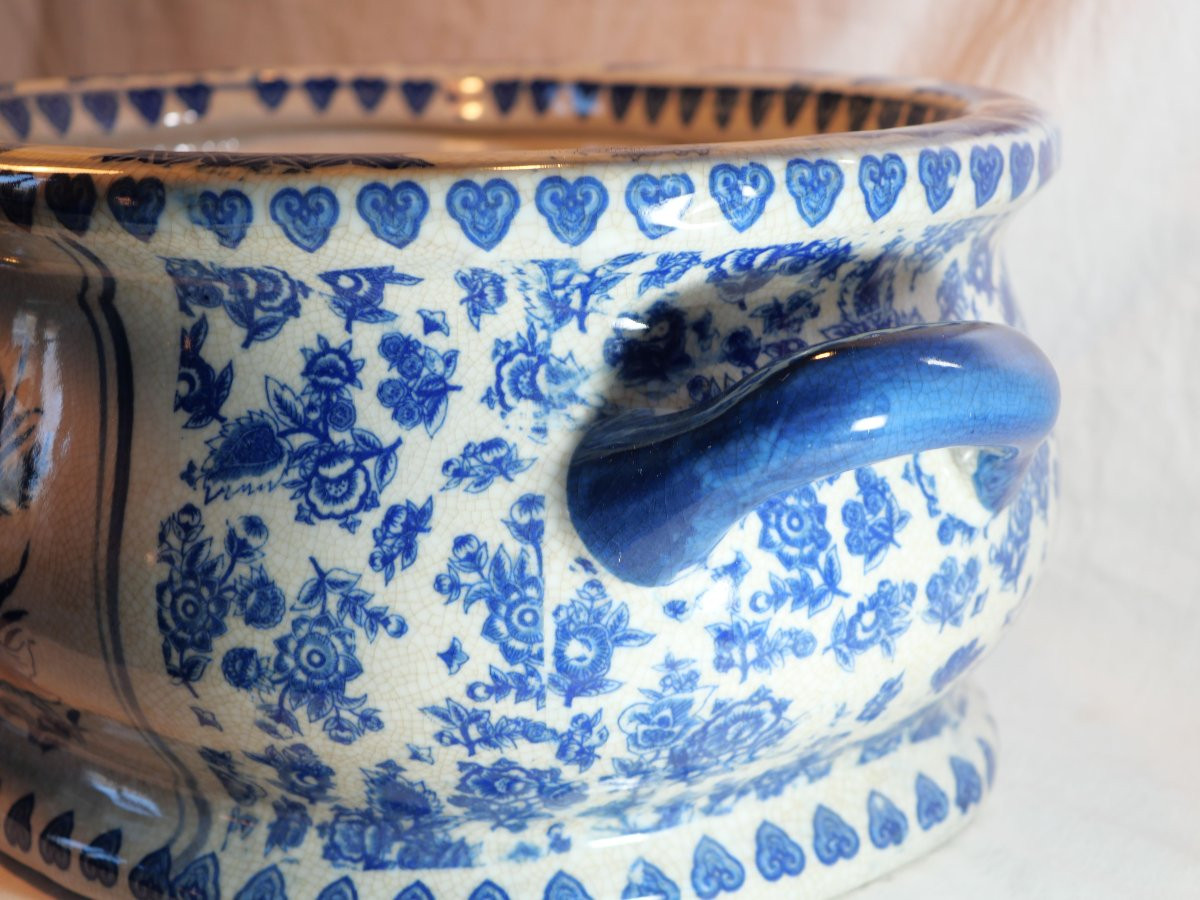 Delftware Aquarium With Fish Decoration, 19th Century - Sdc26aqu001-photo-1