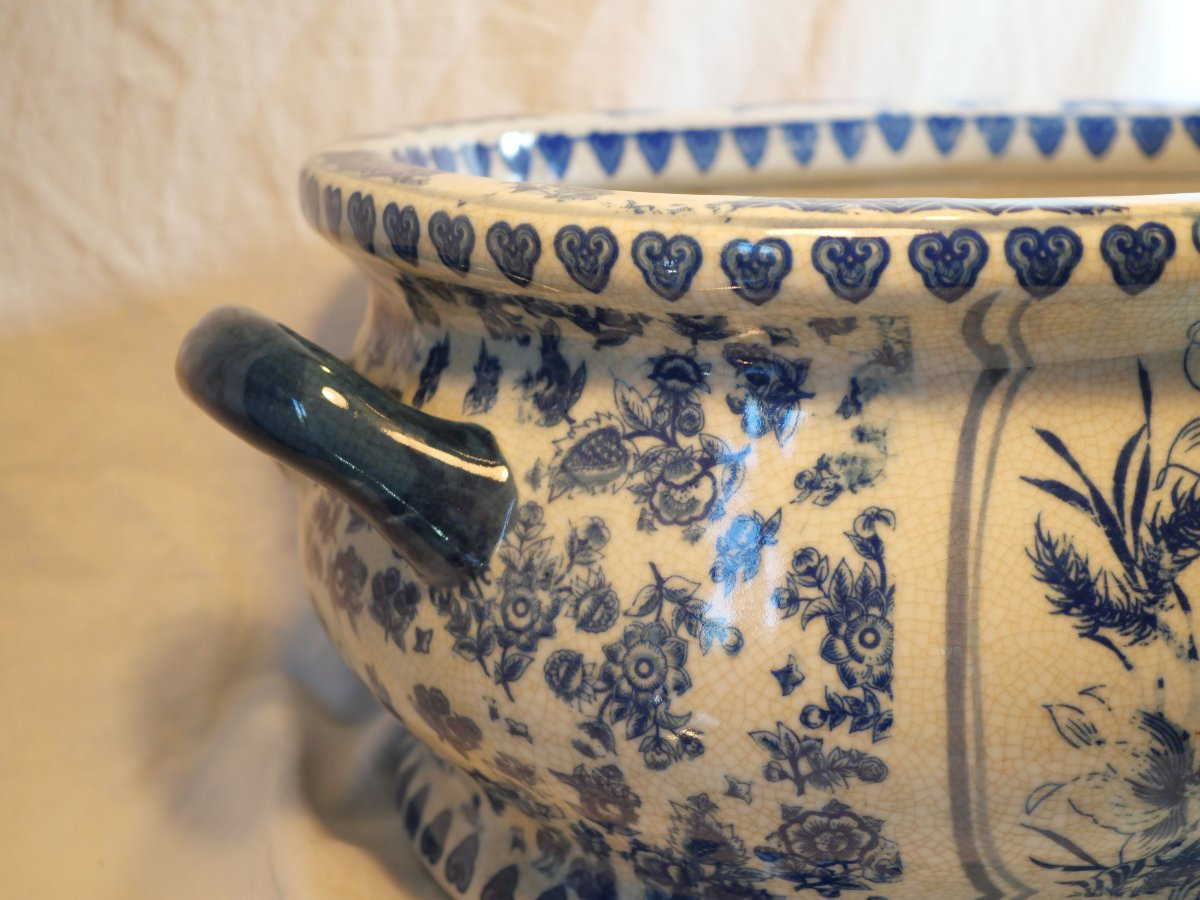 Delftware Aquarium With Fish Decoration, 19th Century - Sdc26aqu001-photo-3