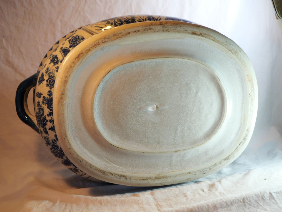 Delftware Aquarium With Fish Decoration, 19th Century - Sdc26aqu001-photo-4