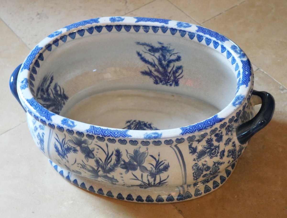 Delftware Aquarium With Fish Decoration, 19th Century - Sdc26aqu001-photo-5