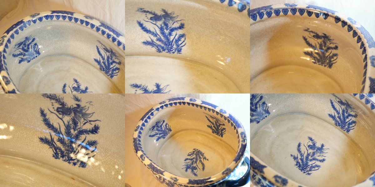 Delftware Aquarium With Fish Decoration, 19th Century - Sdc26aqu001-photo-8