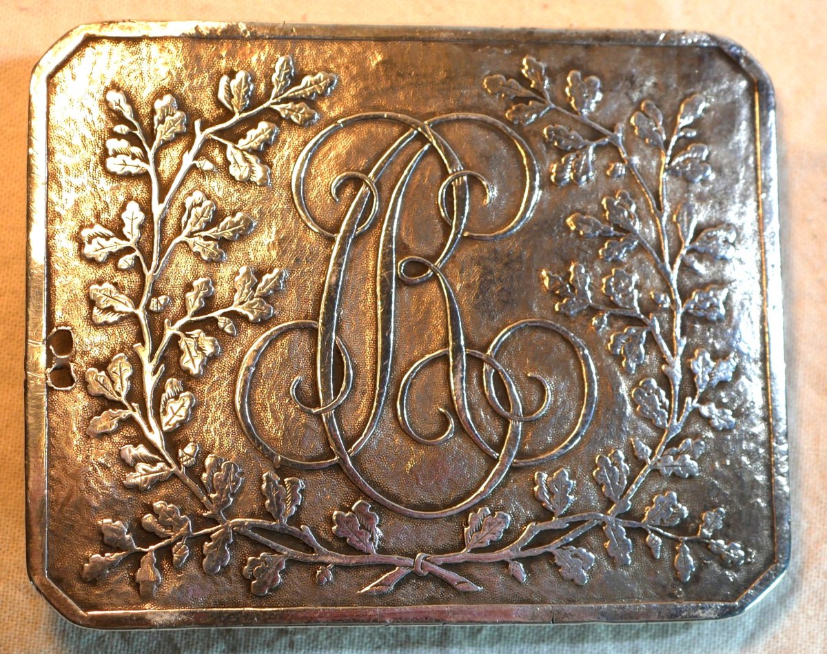 Officer's Belt Buckle – Condé Regiment – Ancien Régime Louis XV XVI Sbx25rco001-photo-3