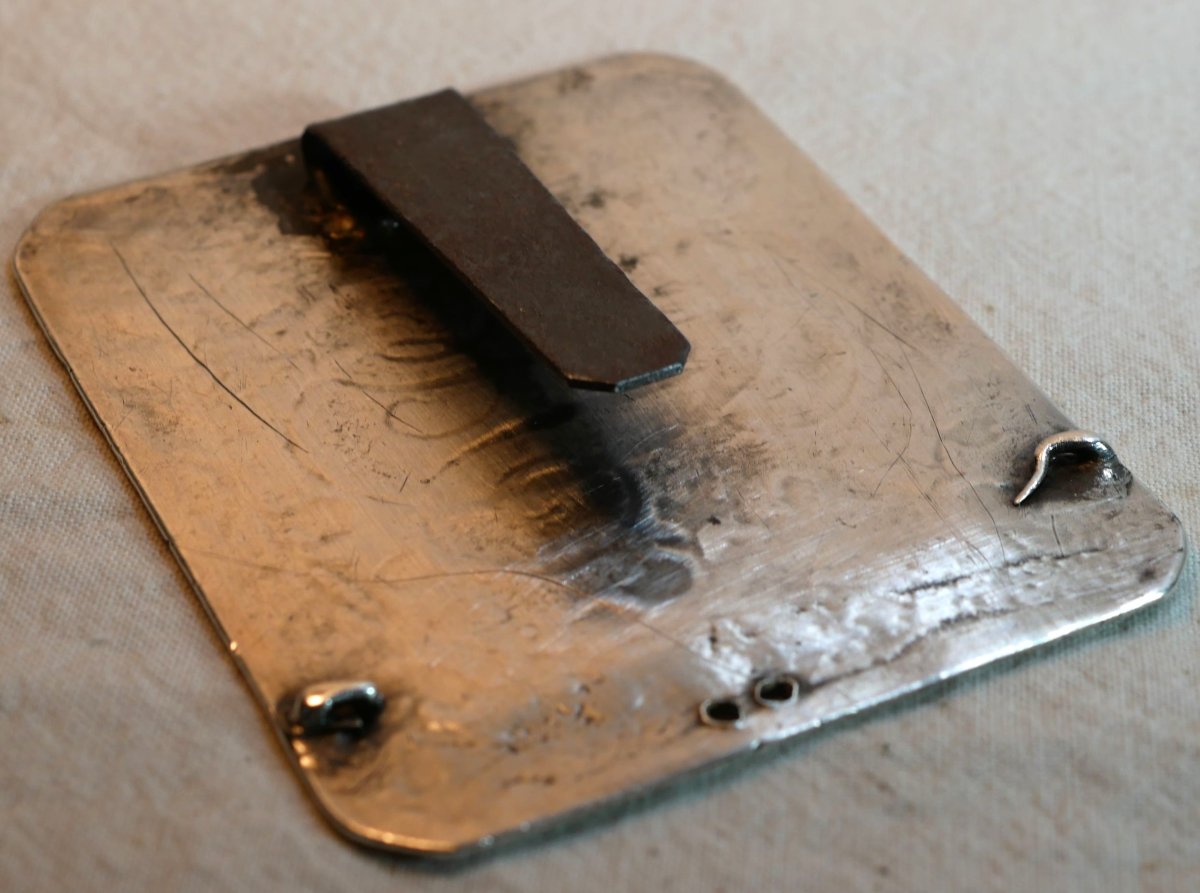 Officer's Belt Buckle – Condé Regiment – Ancien Régime Louis XV XVI Sbx25rco001-photo-3