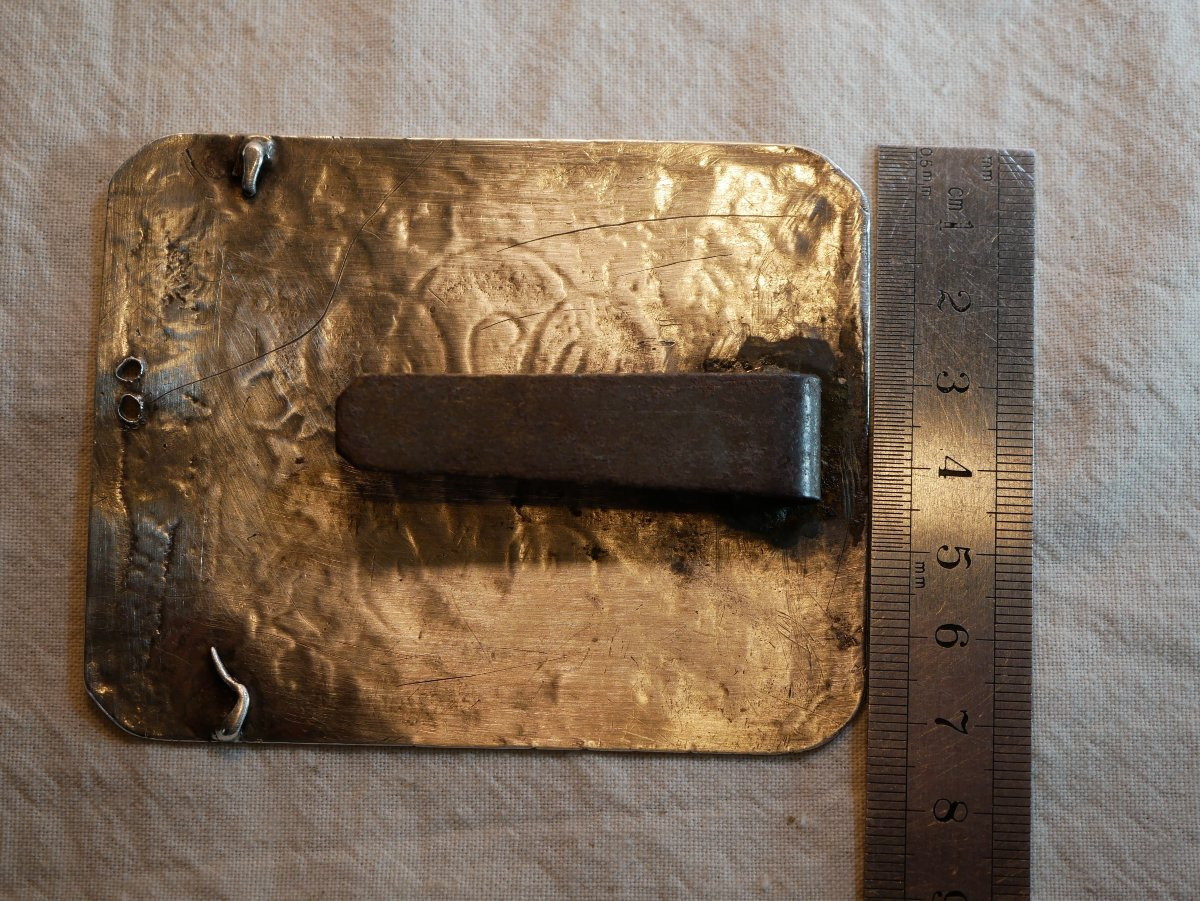 Officer's Belt Buckle – Condé Regiment – Ancien Régime Louis XV XVI Sbx25rco001-photo-5