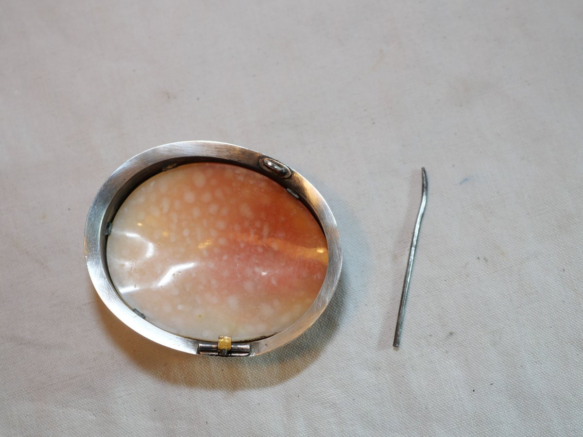 Important camée représentant Athéna à la chouette – monture en argent – XVIIIe SDC26ATH001-photo-7