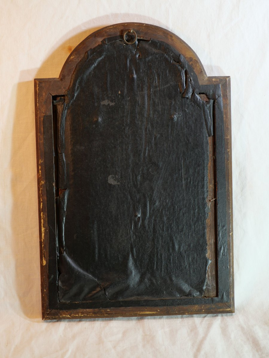 Christ ivoire sculpté encadré  – Plaquette Souvenir Curé Hamel (1893-1918) - LIS25IVO001-photo-1