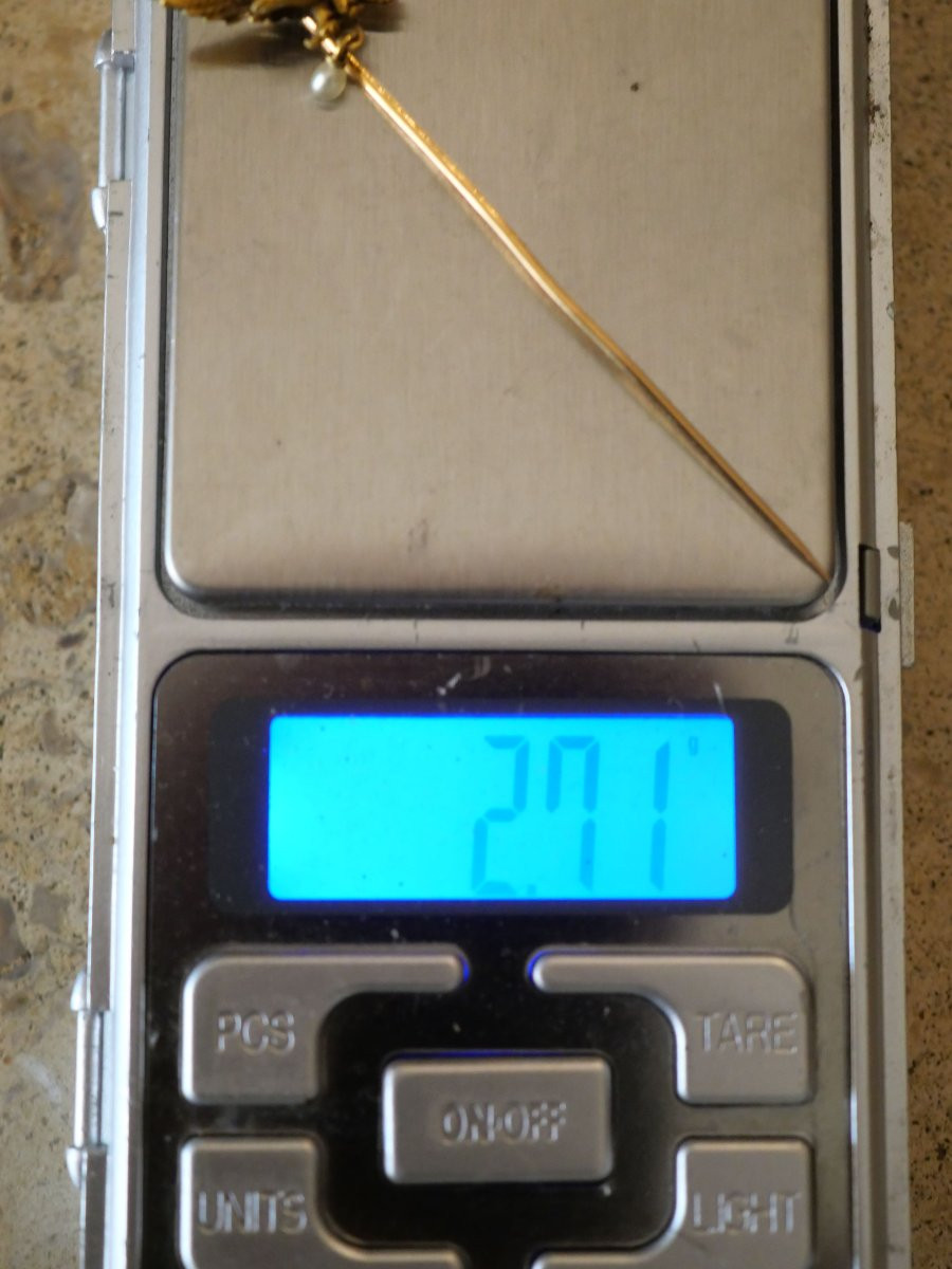 Épingle de cravate d’aviateur – Or 18K et perle – Armée de l’Air française SDC25EPI001-photo-8