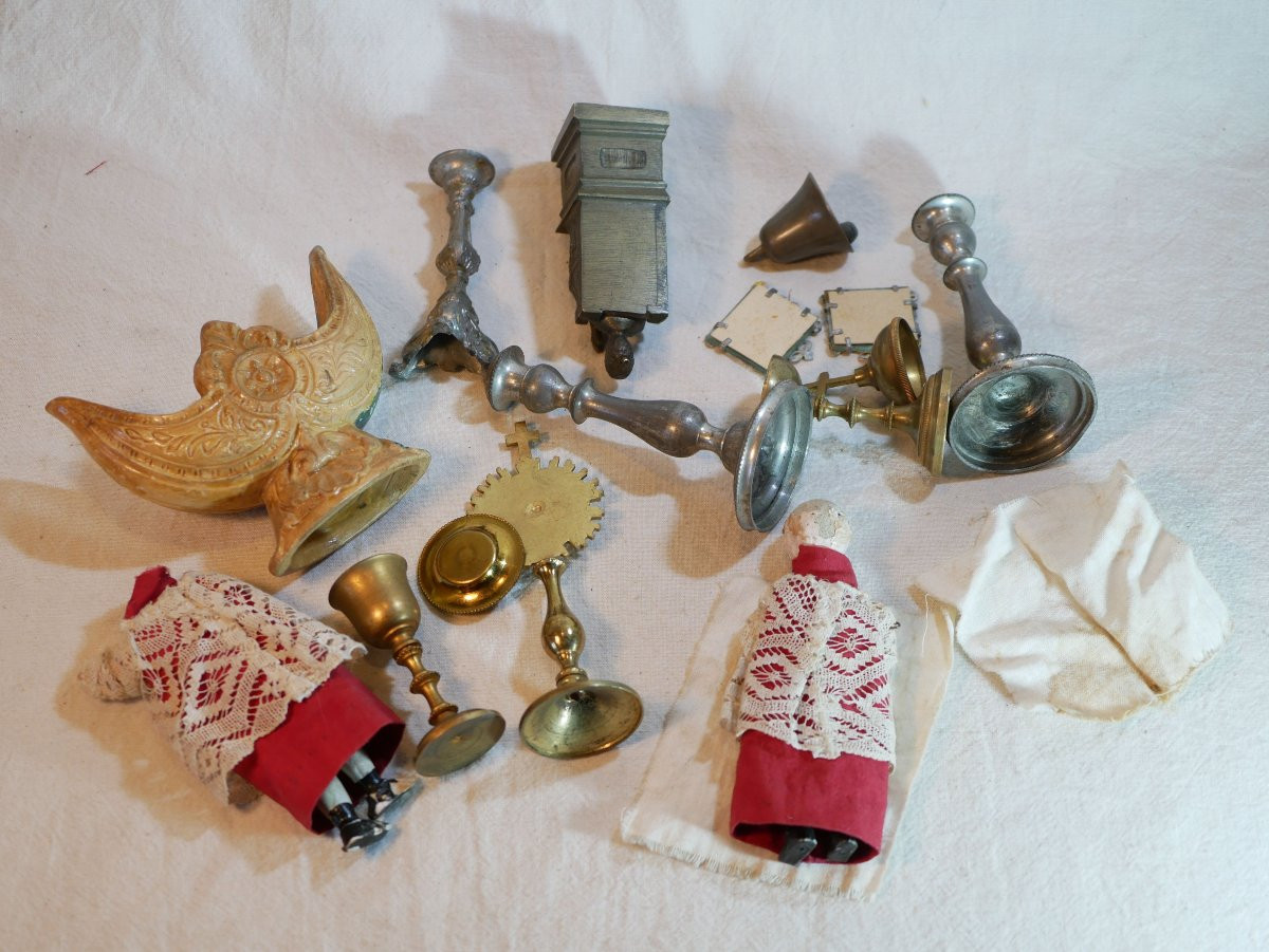 Charming Set Of 19th Century Mass Toys, Presented In Its Box.-photo-8