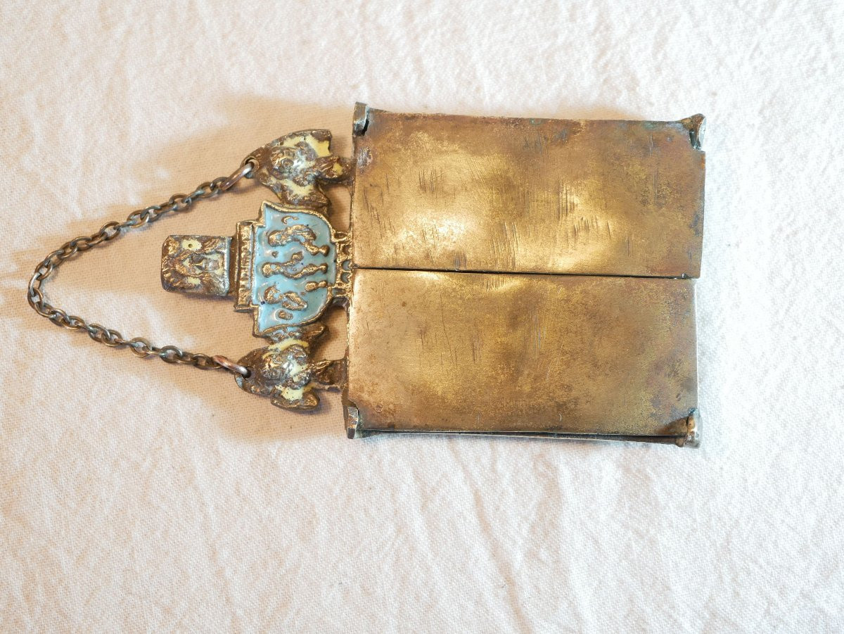 triptyque ORTHODOXE bronze émaillé, Russie impériale, avant XIXe TOU24TRI001-photo-6