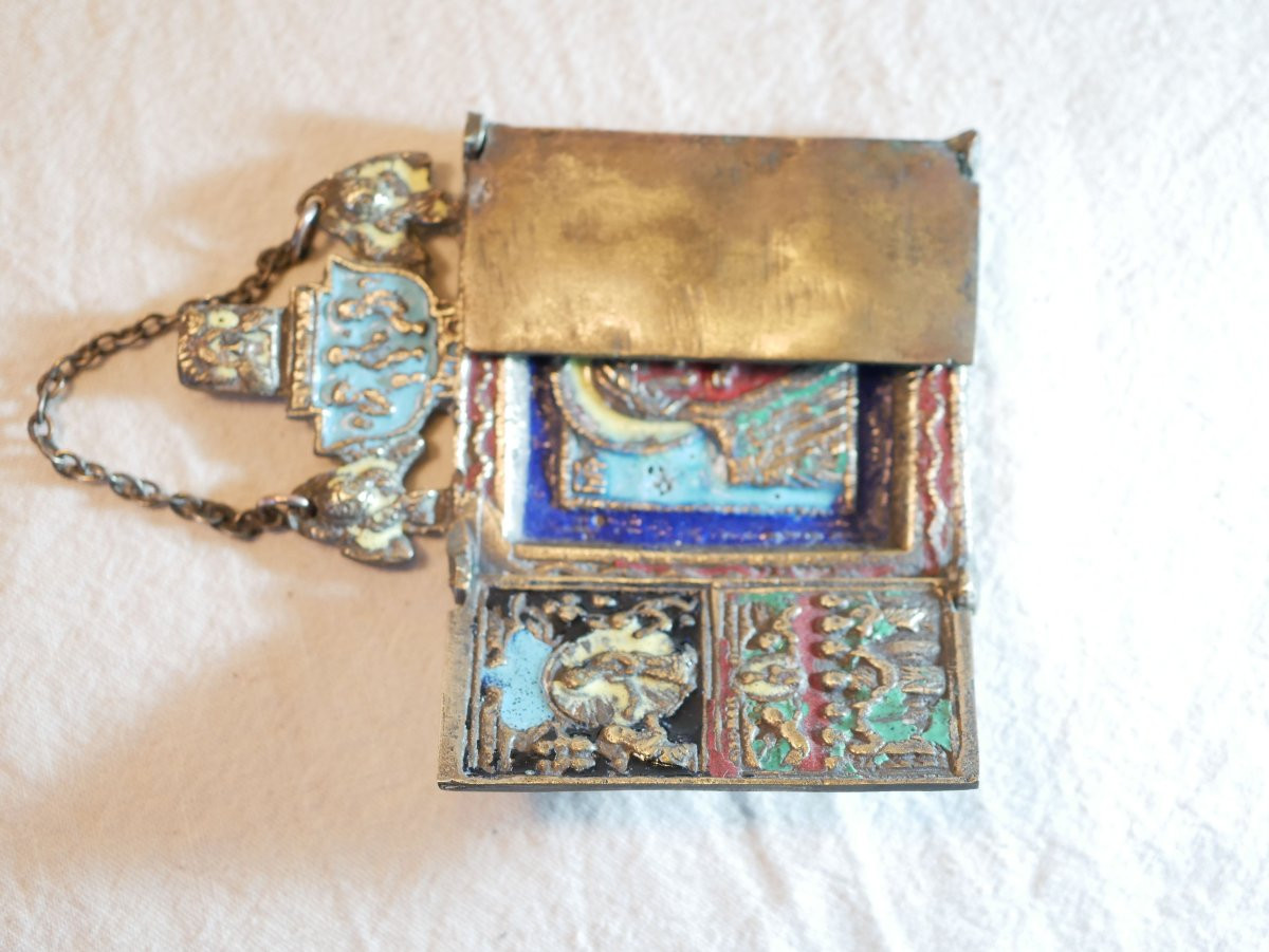 triptyque ORTHODOXE bronze émaillé, Russie impériale, avant XIXe TOU24TRI001-photo-7