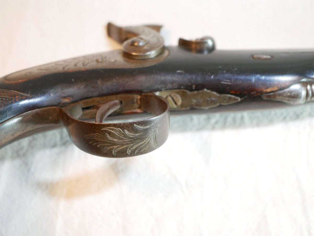 Pistolet d'Officier percussion calibre 14 mm fabrication de Liège 1830 - XIX LIS26PIS001-photo-6